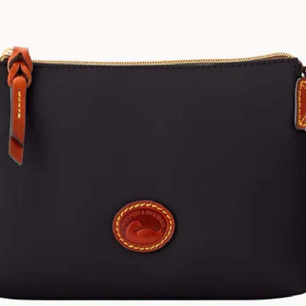 Dooney & Bourke Black Nylon Crossbody Pouchette